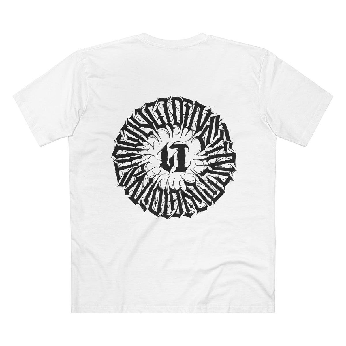 Lucid Instinct Round OG Calligraphy T-Shirt — White