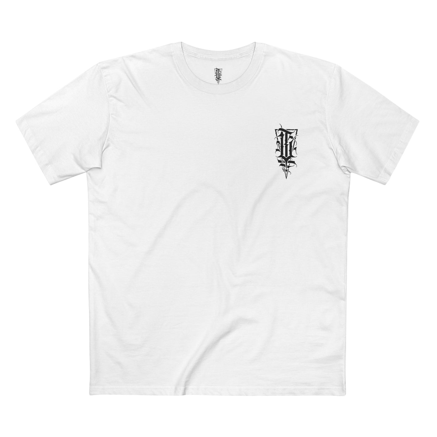 Lucid Instinct Round OG Calligraphy T-Shirt — White