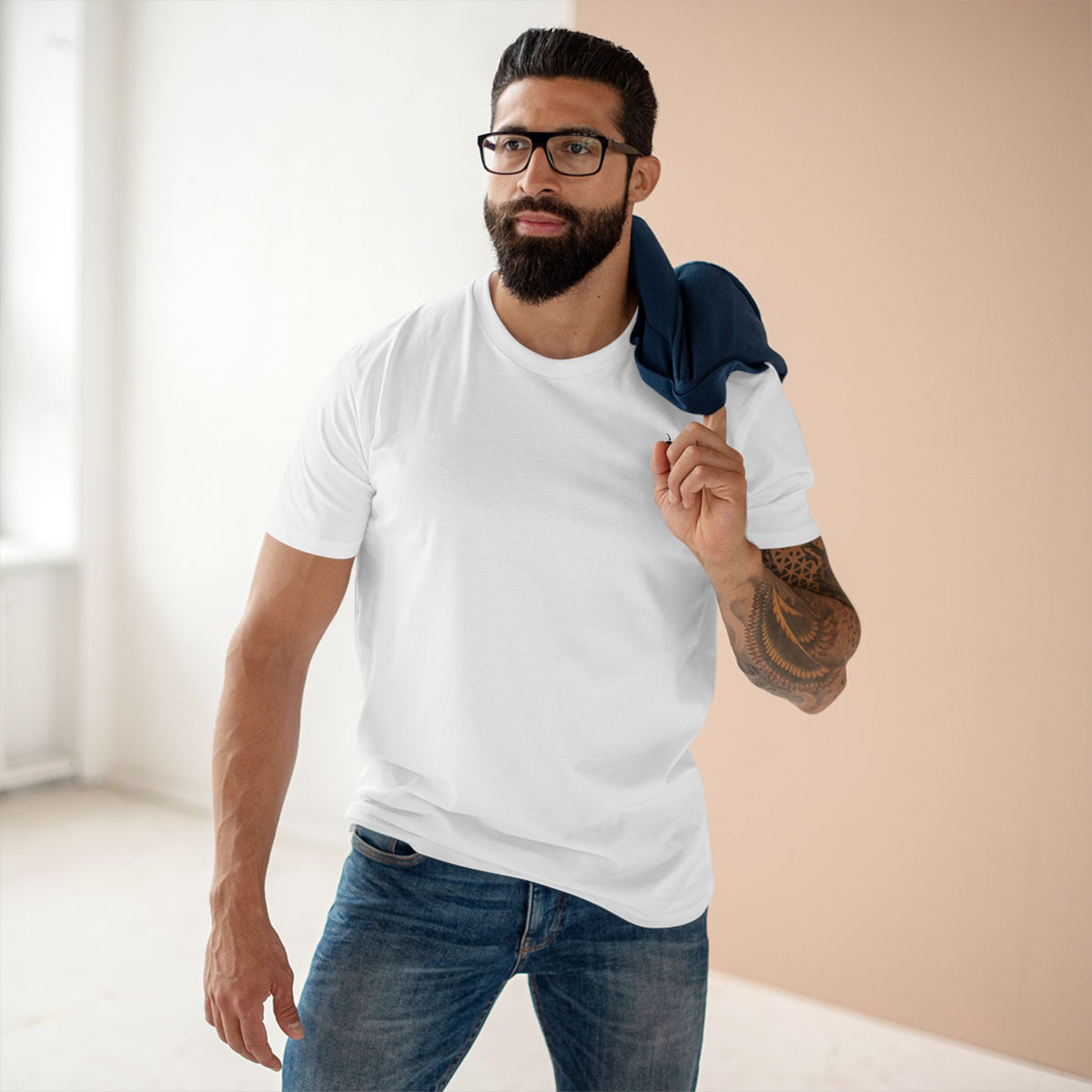 Lucid Instinct Round OG Calligraphy T-Shirt — White